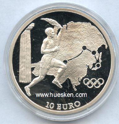 GRIECHENLAND - 10 EURO 2004 OLYMPISCHE SPIELE ATHEN...
