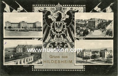 POSTKARTE 'Gruss aus Hildesheim'. 1915 gelaufen.