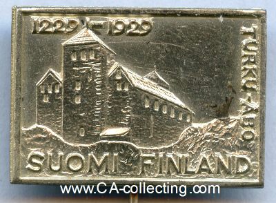 VERANSTALTUNGSABZEICHEN 'Turku-Abo 1229-1929'. 18x25mm an...