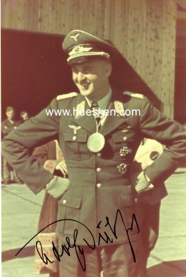 DICKFELD, Adolf. Oberst der Luftwaffe, Jagdflieger im...