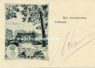 PREUSSEN - HERMINE, 2. Gemahlin Kaiser Wilhelm II., geb....