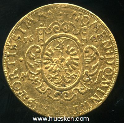 FRANKFURT. DUKAT 1641. Gewicht 3,46 Gramm GOLD. 23mm....