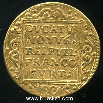 Photo 2 : FRANKFURT. DUKAT 1641. Gewicht 3,46 Gramm GOLD. 23mm....