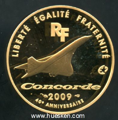 50 EURO 2009 40. JAHRESTAG DES 1. FLUGES DER CONCORDE...