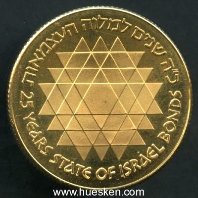 500 LIROT 1975 25 JAHRE ISRAELISCHE BONDS Gewicht 20...