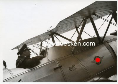 PRESSE-PHOTO 13x18cm: DLV-Flugzeug 'Curtiss Hawk' mit...