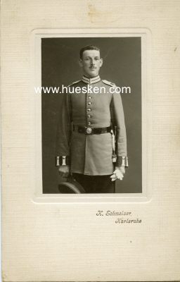 Foto 2 : KABINETT-PORTRÄTPHOTO 9x6cm um 1910 eines Soldaten...