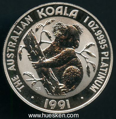 100 DOLLARS 1991 KOALA Königin Elisabeth II. Gewicht...