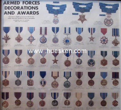 Photo 2 : ARMED FORCES DECORATIONS AND AWARDS. Großformatiges...