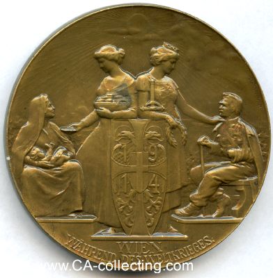 WIEN. Medaille 1915 'Wien während des Weltkrieges'...