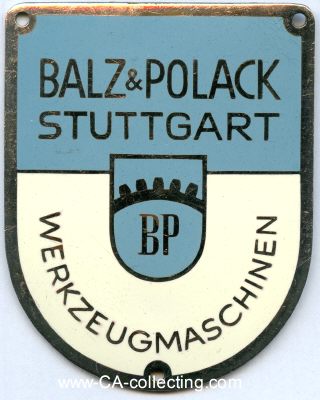 BALZ & POLACK (Werkzeugmaschinen) Stuttgart....