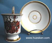 KPM-PORCELAIN CUP WITH COAT OF ARMS