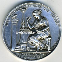 SILVER PRIZE MEDAL 1844 ROYAL ACADEMIE OF ART