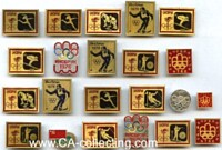MONTREAL 1976 - 22 SOVIET OLYMPIC GAMES BADGES.