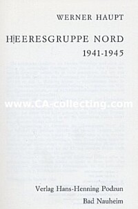 HEERESGRUPPE NORD 1941-1945.