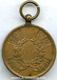CAMPAIGN MEDAL FOR COMBAT 1814.