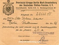 MEMBERSHIP CARD 1908