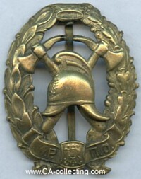 BADGE OF THE IMPERIAL FIRE BRIGADE SOCIETY.