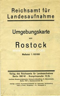 ROSTOCK TOWN MAP 1922.