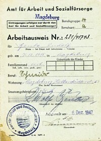 MAGDEBURG LABOR IDENTIFICATION CARD
