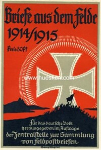 KLEINES FARBPLAKAT 'BRIEFE AUS DEM FELDE 1914/1915'
