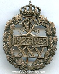 HOHENZOLLERN ANNIVERSARY BADGE OF REMEMBRANCE 1952