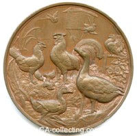 BRONZE STATE PRICE MEDAL FOR POULTRY BREEDING 1887