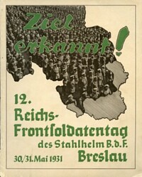 DER 12.REICHS-FRONTSOLDATENTAG BRESLAU 1931.