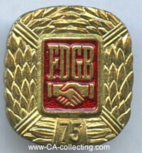 FDGB HONOR STICKPIN FOR 75 YEARS