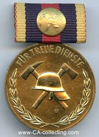 MEDAL FOR 40 YEARS FAITHFUL SERVICE FIRE BRIGADE