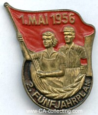FDGB BADGE FOR THE 1st MAY 1956.