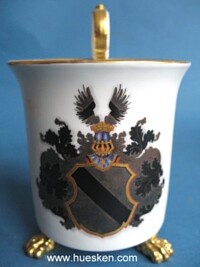 LARGE CUP WITH COAT OF ARMS