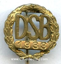 GOLDEN DSB HONOR STICKPIN 1933