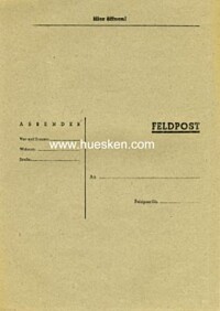 BLANKO-FELDPOST-BRIEFBOGEN