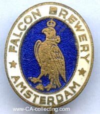 ENAMEL STICKPIN FALCON BREWERY AMSTERDAM