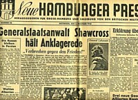 'GENERALSTAATSANWALT SHAWCROSS HÄLT ANKLAGEREDE '.
