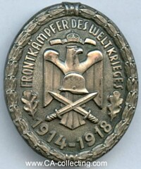 FRONT FIGHTER BADGE 1914-1918 WITH SWORDS