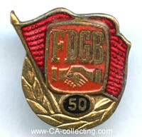 FDGB HONOR STICKPIN FOR 50 YEARS.