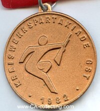 GST SPARTAKIADE CHAMPIONSHIP MEDAL GOLD 1982.