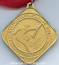 GST SPARTAKIADE CHAMPIONSHIP MEDAL GOLD 1987.