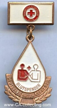 GERMAN RED CROSS BLOOD DONATION HONOR CLASP BRONZE