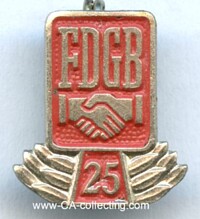 FDGB HONOR STICKPIN FOR 25 YEARS.