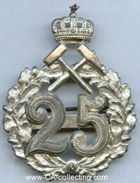 LARGE SIZE SILVERED BADGE ABOUT 1900