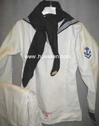 WHITE SAILOR´S SHIRT WITH COLLAR AND SCARF