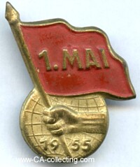 FDGB BADGE FOR THE 1st MAY 1955.
