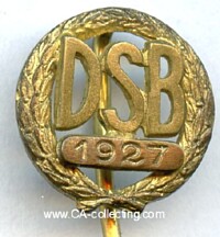 GOLDEN DSB HONOR STICKPIN 1927