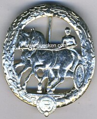 GERMAN (HORSE) DRIVER´S BADGE SILVER.