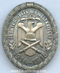 FRONT FIGHTER BADGE 1914-1918 WITH SWORDS