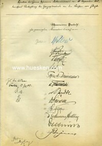 AUTOGRAPHS ROYAL PRUSSIA STATE MINISTERS 1905