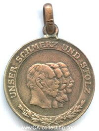SILVERED COPPER MEDAL 1888
